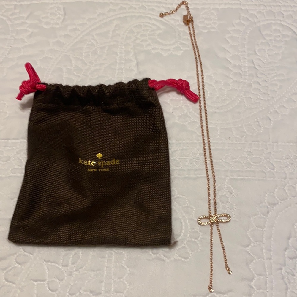 Kate Spade Lariat Bow Necklace
